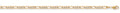 Y/G Rhodium Plated Figaro Anklet