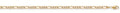 Y/G Rhodium Plated Figaro Anklet