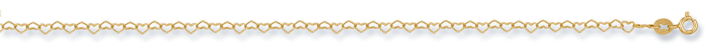 Y/G Heart Anklet