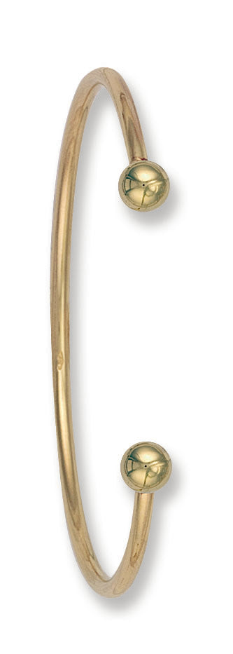 Y/G Ladies 2.5mm Solid Torque Bangle