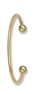 Y/G Ladies / Gents 3mm Solid Torque Bangle
