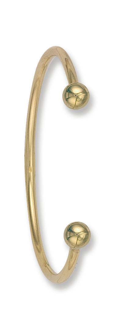 Y/G Ladies / Gents 3mm Solid Torque Bangle
