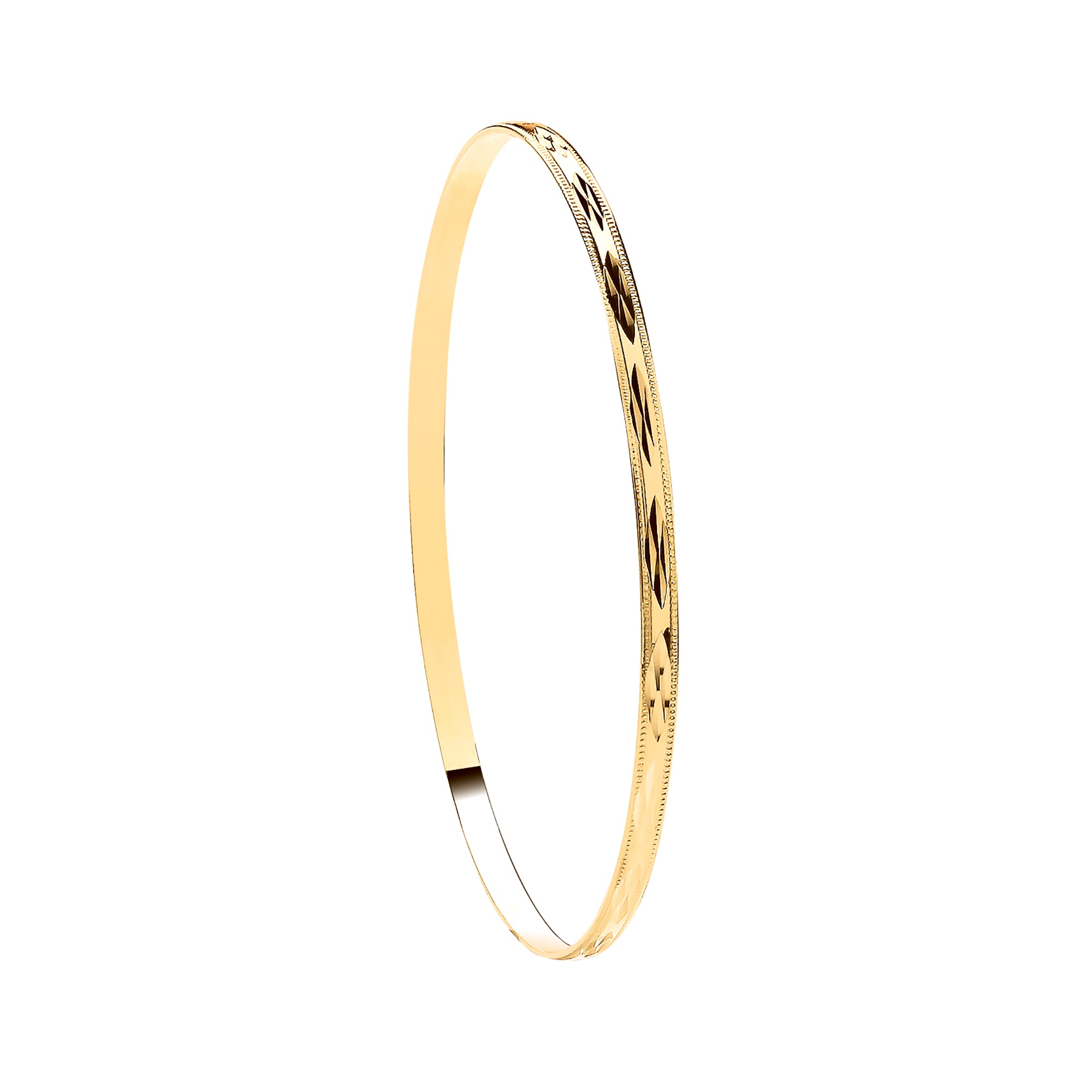 Y/G 3mm D/C D - Shaped Slave Bangle