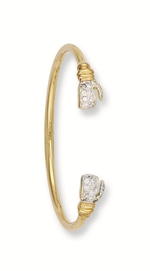 Y/G Baby Cz Boxing Glove Bangle