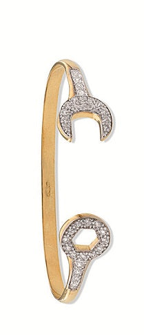 Y/G Baby Cz Spanner Bangle