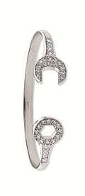 W/G Baby Cz Spanner Bangle