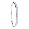 W/G Pave Set Cz Bangle