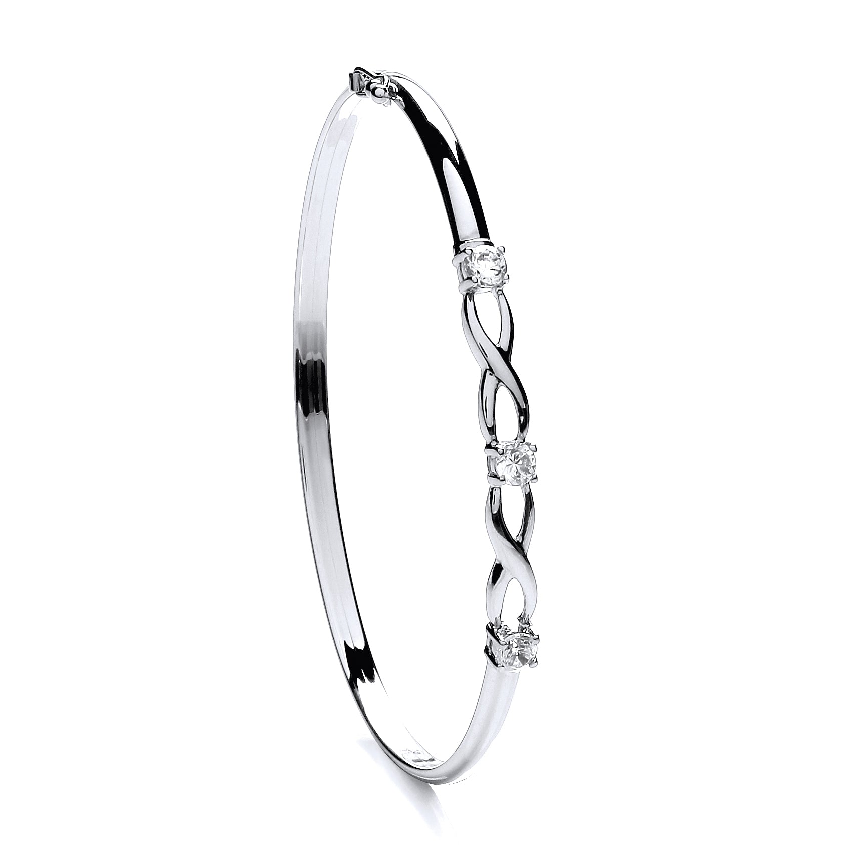 W/G Cz Bangle
