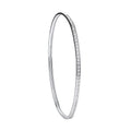 W/G Cz 3mm Bangle