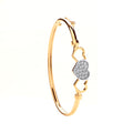 Y/G Three Hearts, Cz Baby Bangle
