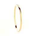 Y/G 3mm Plain D-shape Ladies Bangle