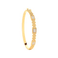 Y/G Panther Link CZ Ladies Bangle