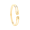 Y/G Safety Pin Style Ladies Bangle