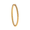 Y/G Hollow Twist 5.5mm Bangle
