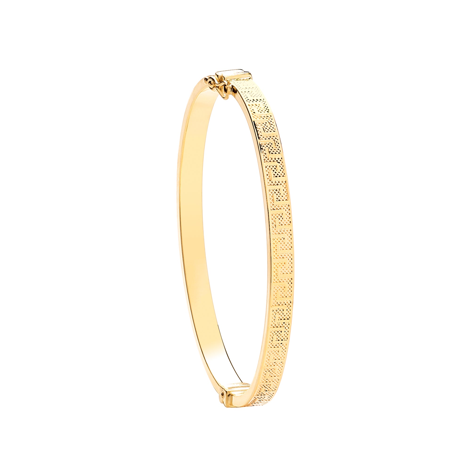 Y/G Greek Key Ladies 5.0mm Bangle