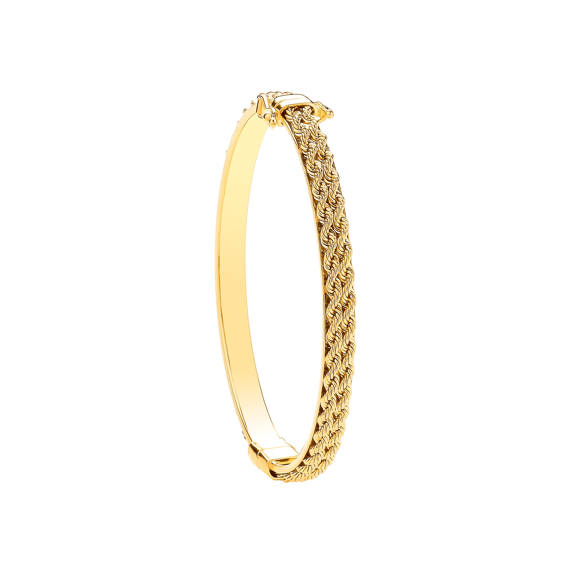 Y/G Rope Chain 5.3mm Hollow Bangle