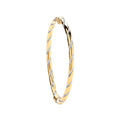Y/G with W/G Glitter Stripe 4mm Twist Bangle