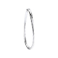 W/G Plain & Twisted 4mm Twist Bangle