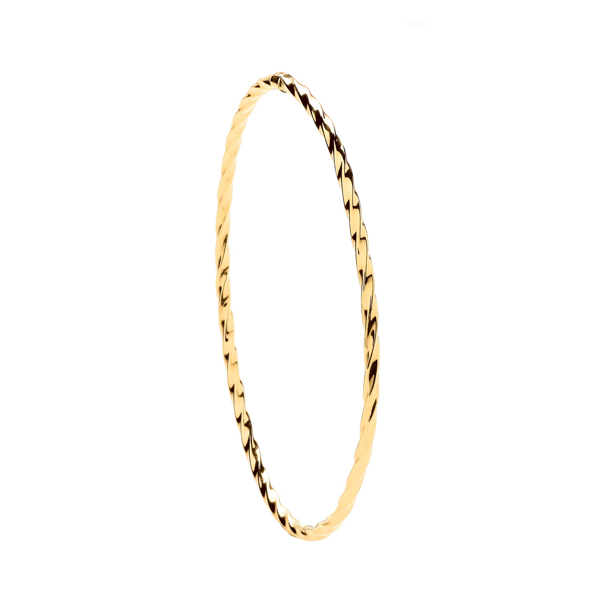 Y/G Round 2.5mm Twist Bangle