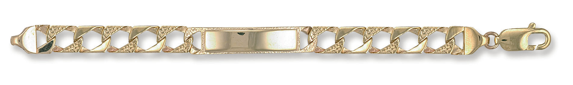 Y/G Plain & Bark Casted Curb Baby ID Bracelet