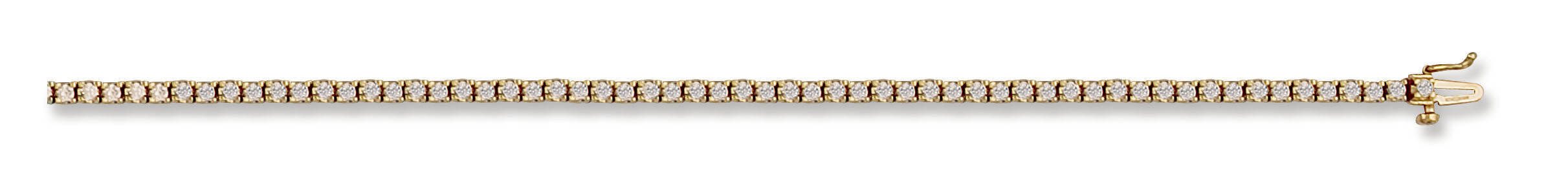 Y/G 3.5mm Cz Tennis Bracelet