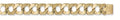 Y/G 17mm Plain & Patterned Casted Curb Bracelet