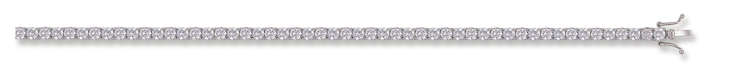 W/G 3.5mm Cz Tennis Bracelet