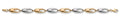W & Y/G 8mm Fancy Bracelet