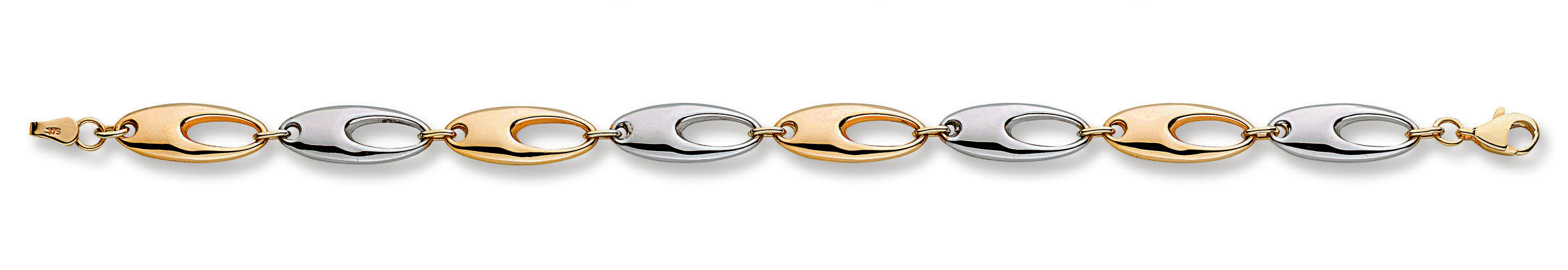 W & Y/G 8mm Fancy Bracelet