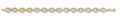 W & Y/G 8mm Fancy Oval Linked Bracelet