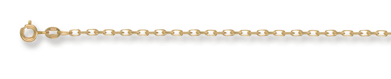 Y/G 1.9mm Diamond Cut Oval Belcher Chain