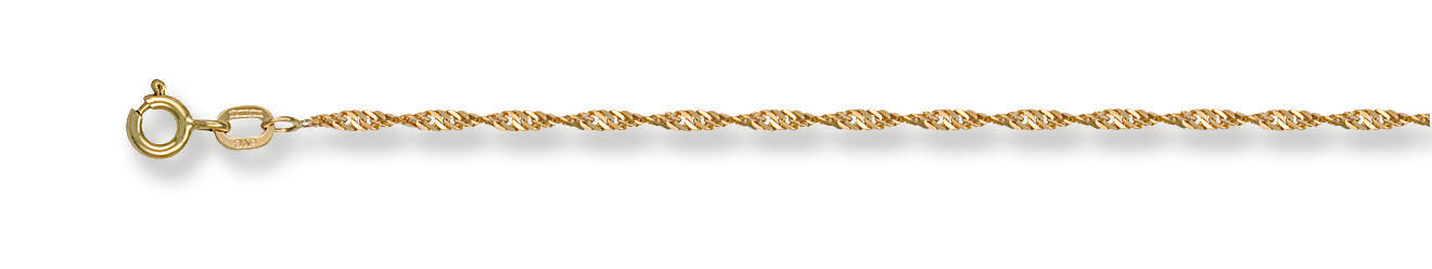 Y/G 1.6mm Singapore Chain
