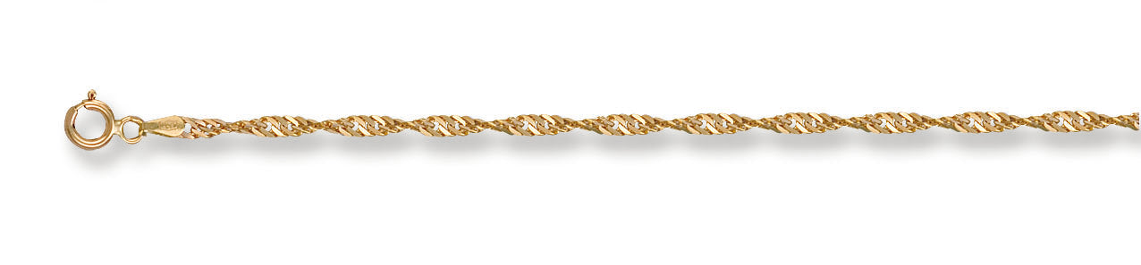 Y/G 2.3mm Singapore Chain