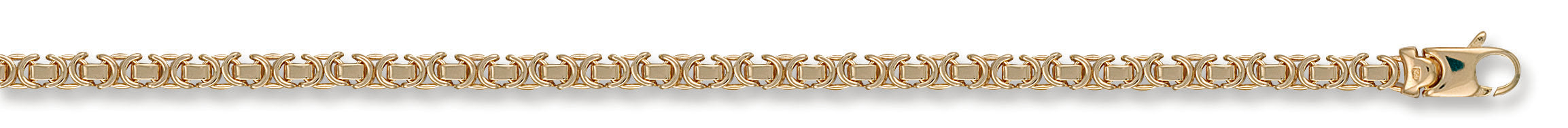 Y/G 5.3mm Flat Byzantine Chain