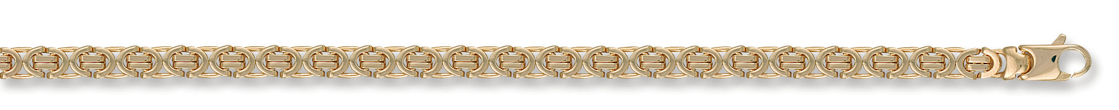 Y/G 6mm Flat Byzantine Chain