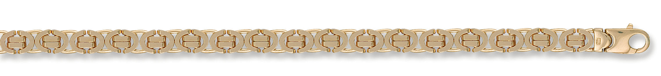 Y/G 7mm Flat Byzantine Chain