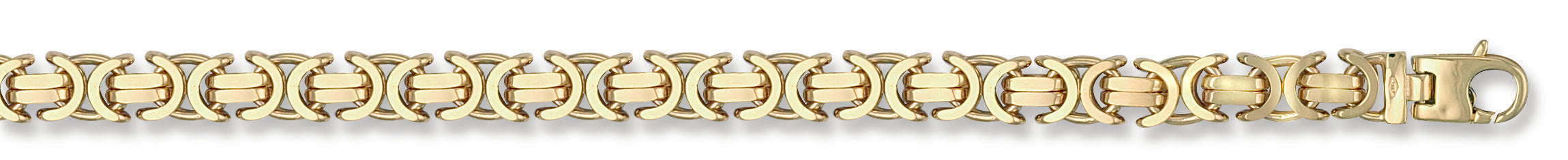 Y/G 8.4mm Byzantine Chain