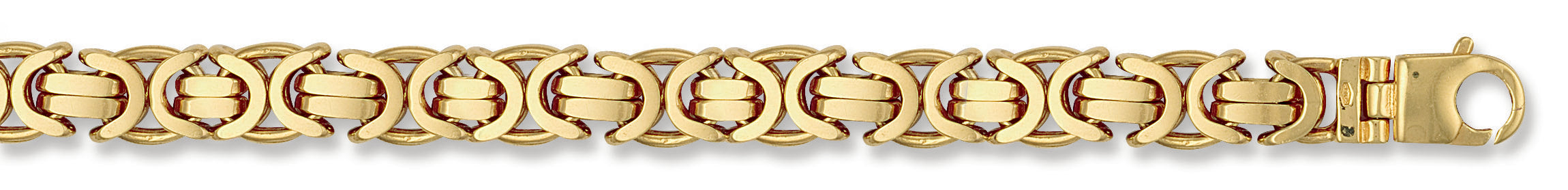 Y/G 11.5mm Byzantine Chain