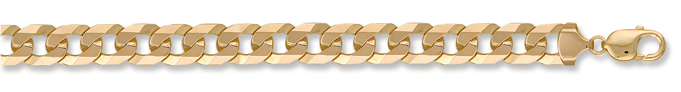 Y/G 12.0mm Flat Curb Bracelet/Chain