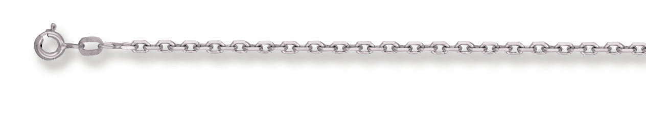 W/G 2.2mm Diamond Cut Belcher Chain