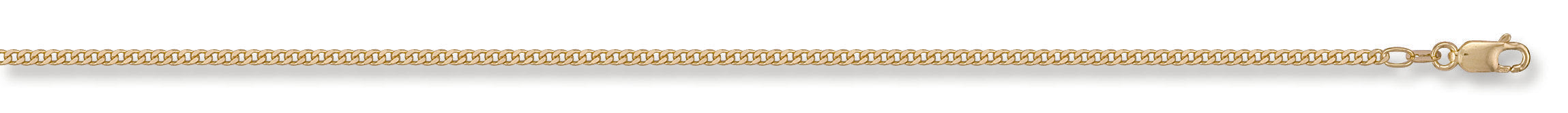 18ct Y/G 1.7mm Curb Chain