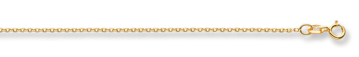 Y/G 1.2mm Diamond Cut Trace Chain