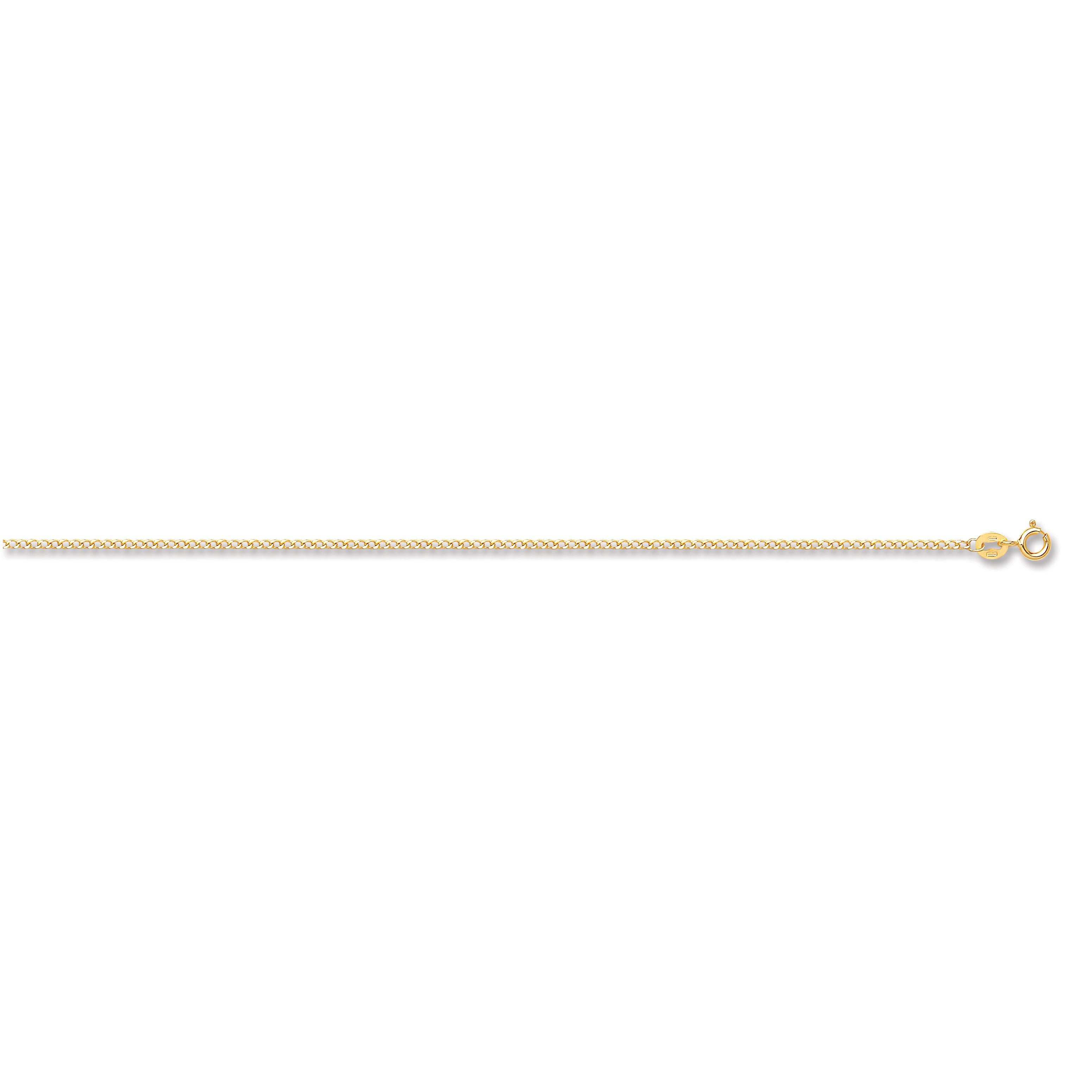 Y/G 1.5mm Classic Hollow Curb Chain