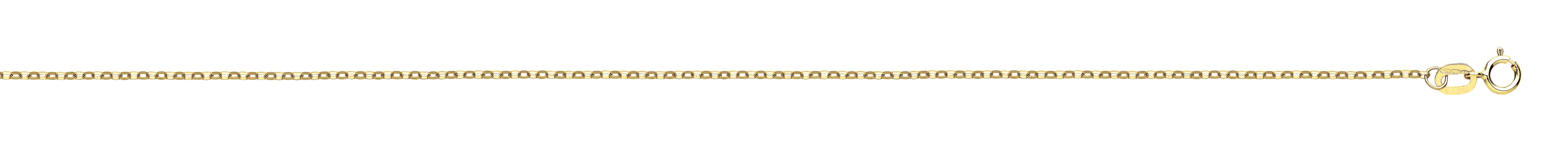 Y/G 0.9mm Diamond Cut Trace Chain