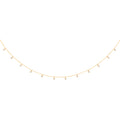 Y/G Dangling CZs Diamond by the Yard 17"Necklace/07" Bracelet