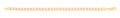 14ct Y/G Hollow Beveled Curb 5.0mm Chain