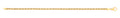 14ct Y/G Hollow Rope 3.3mm Chain