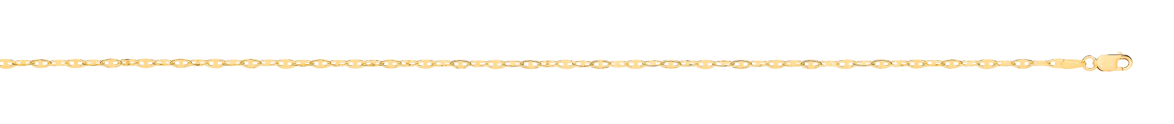14ct Y/G Hollow Shiny Anchor 2.2mm Chain