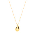 Y/G Puffed Teardrop Pendant Chain