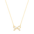 Y/G Cz Bow Chain